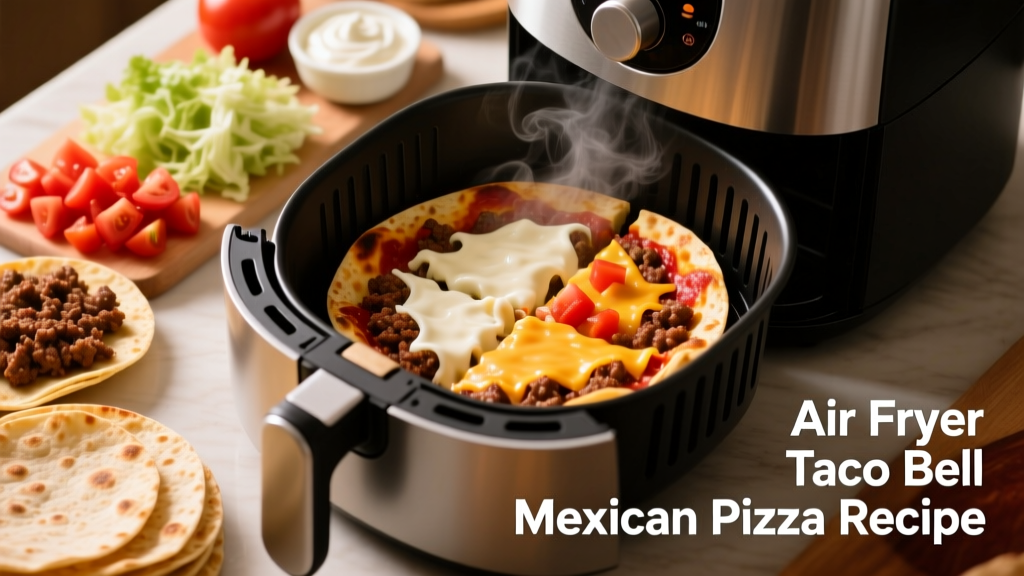Air Fryer Taco Bell Mexican Pizza Recipe