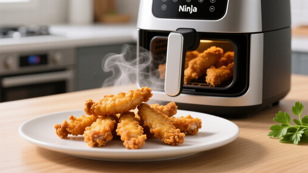 Crispy Ninja Foodi Fried Chicken Strips (No Deep Fryer!)
