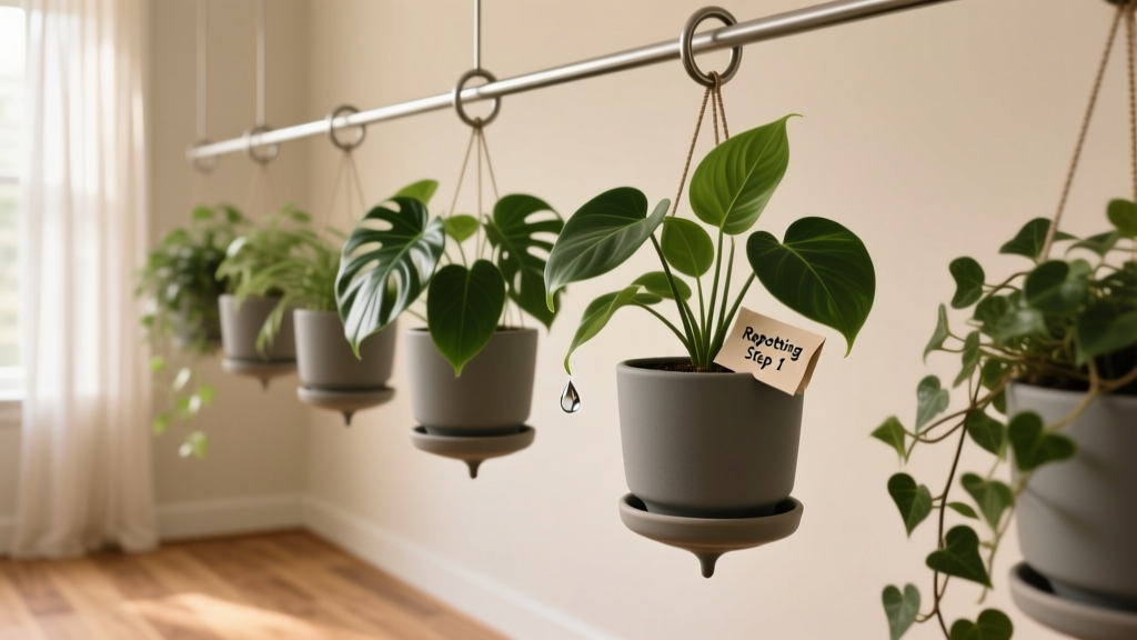 How to Water Indoor Hanging Plants Without Mess