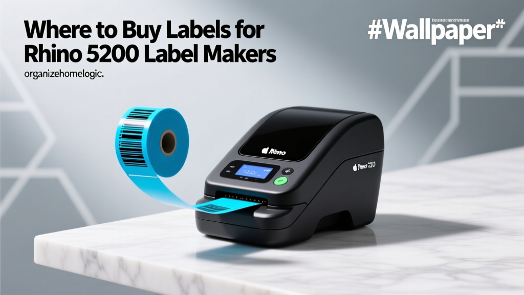 Where to Buy Labels for Rhino 5200 Label Makers