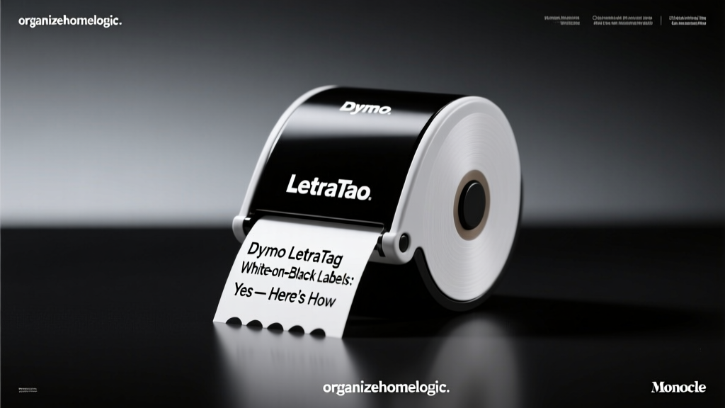 Dymo LetraTag White-on-Black Labels: Yes — Here’s How