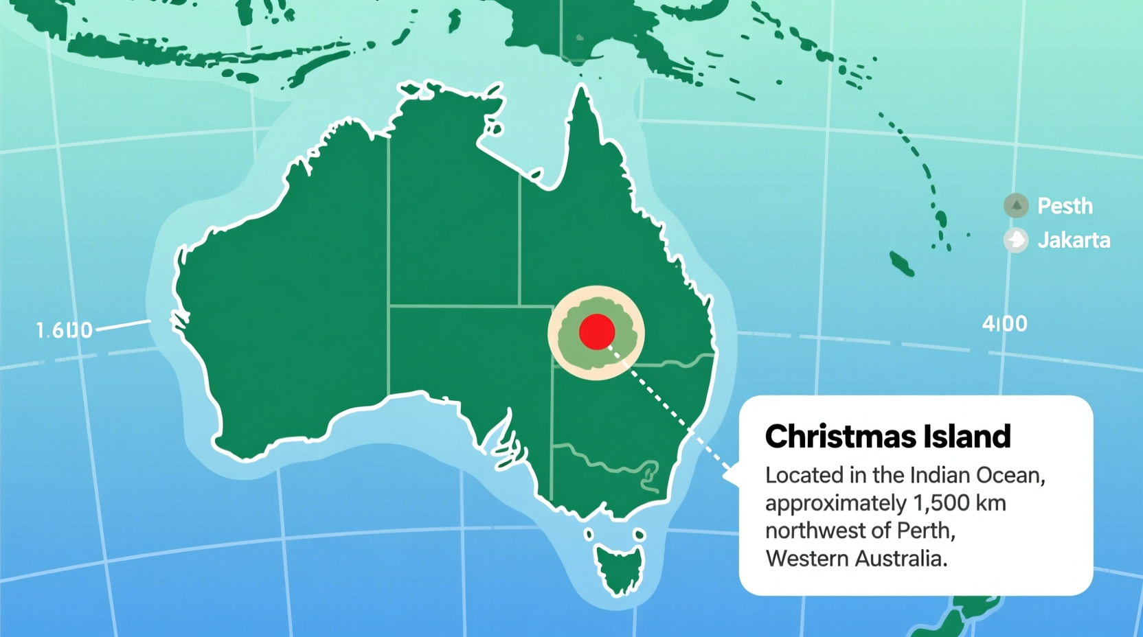 where is christmas island located in australia