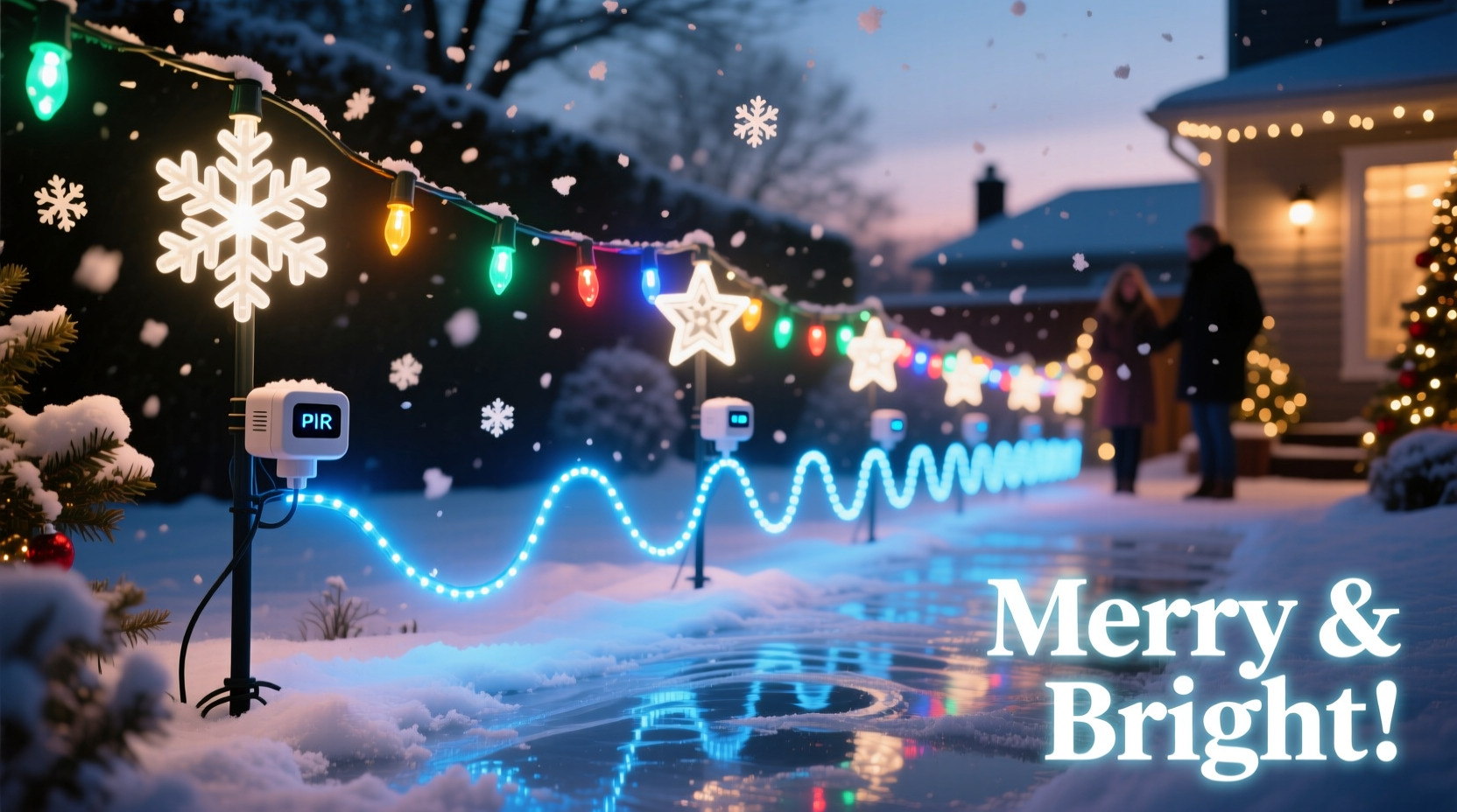 how to use motion sensors with christmas lights for dynamic displays
