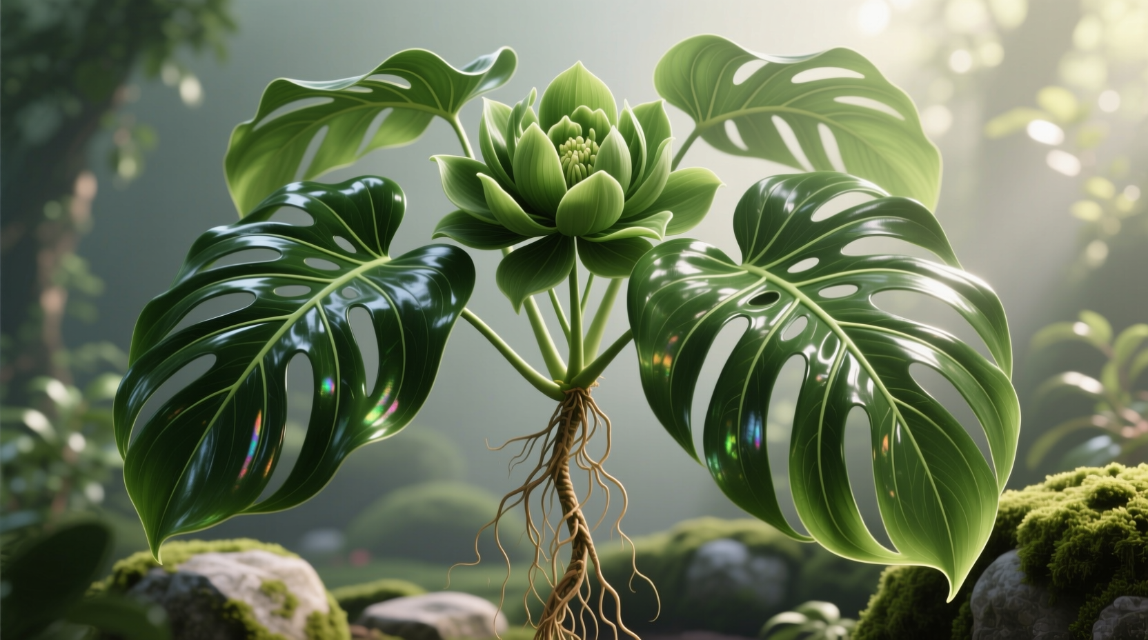 green philodendron
