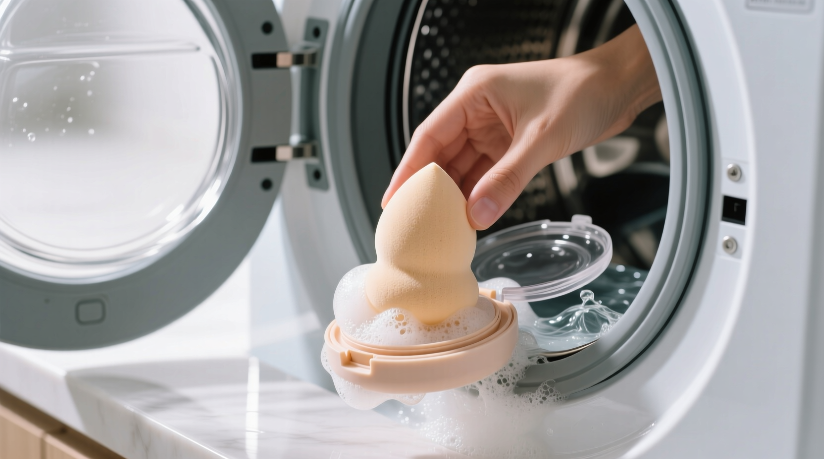 how to sanitize makeup sponges in washer