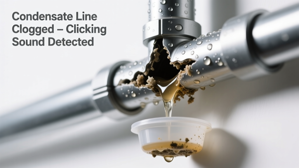 Condensate Line Clogged Making Clicking Sound: Quick Diagnosis