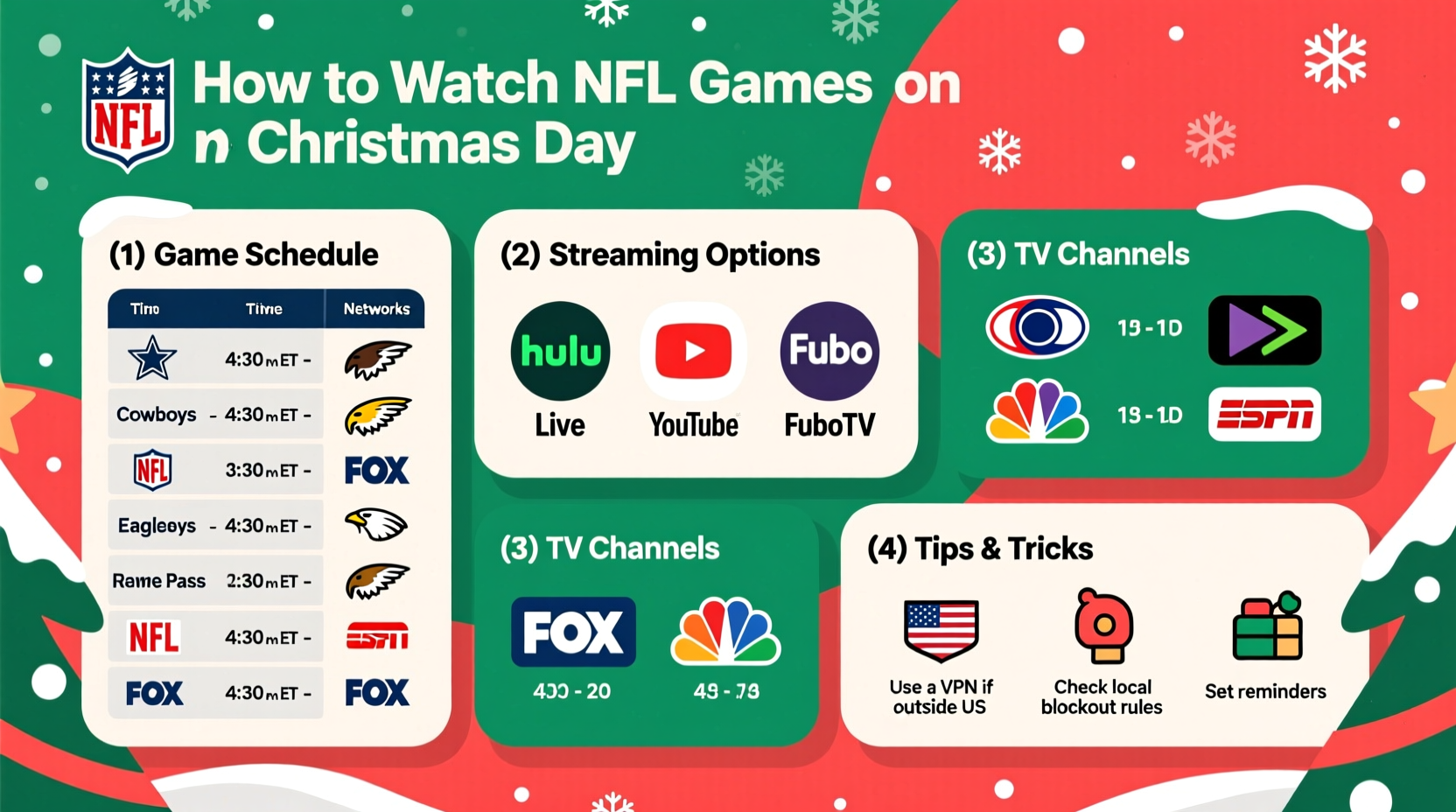 how to watch nfl games on christmas day