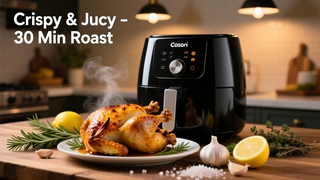 Perfect Roast Chicken in a Cosori Air Fryer (Crispy & Juicy)