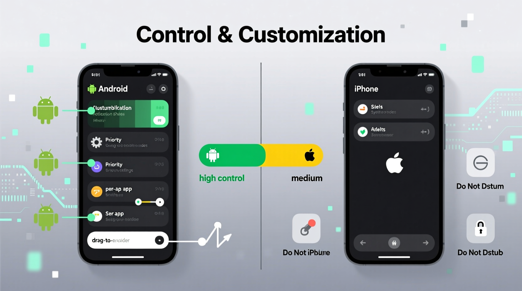 android vs iphone notifications which system gives better control and customization