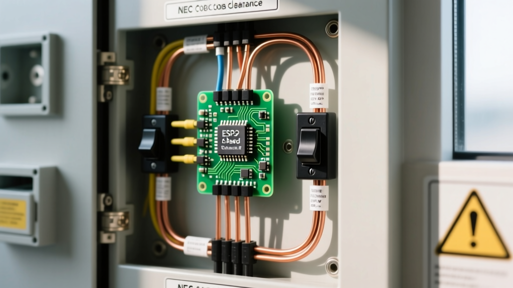 ESP32 IoT Sensor for NEC Code Electrical Panel Clearance Monitoring