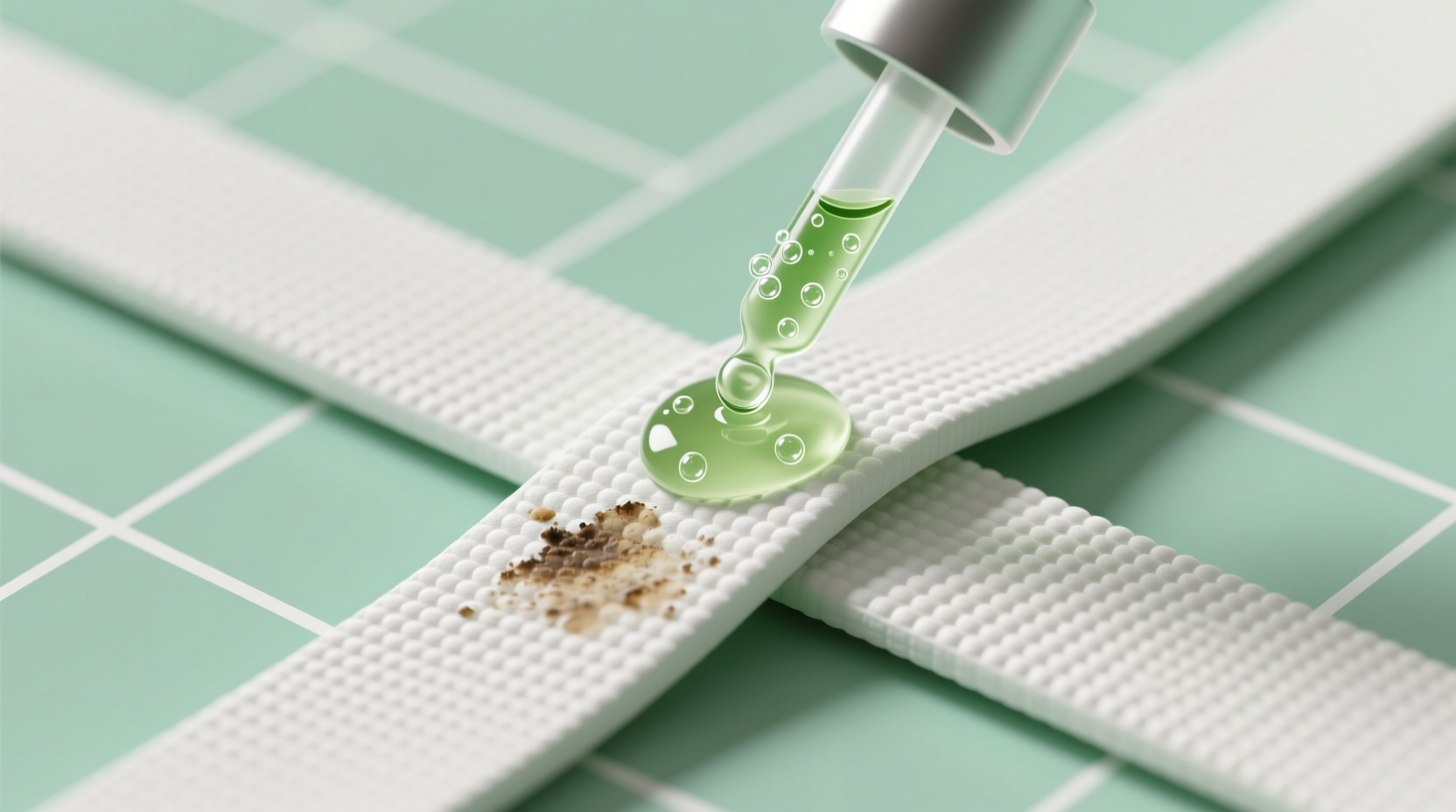 remove yoga mat strap residue without solvents
