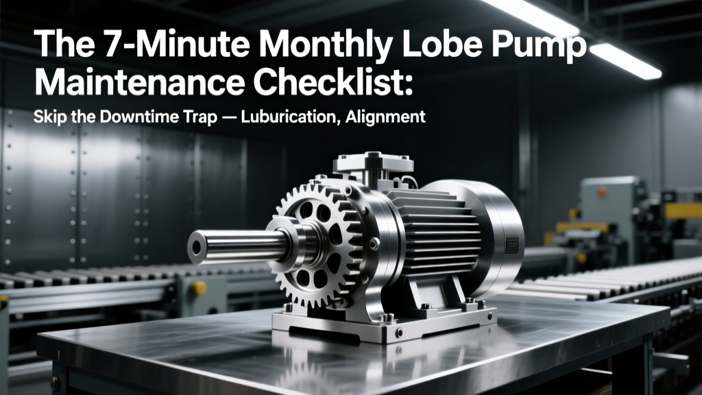 Monthly Lobe Pump Maintenance Checklist (7 Min)