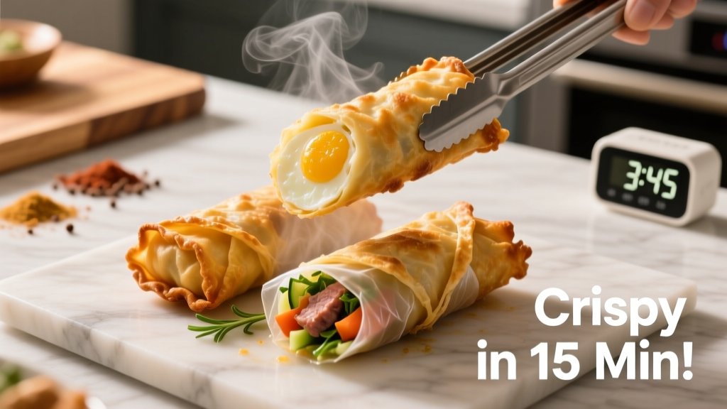 Crispy Frozen Egg Rolls in Air Fryer: Safe & Oil-Light