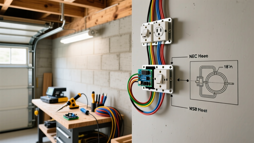 Ideal Electrical Outlet Height in Garage: NEC Codes & Workshop Guide