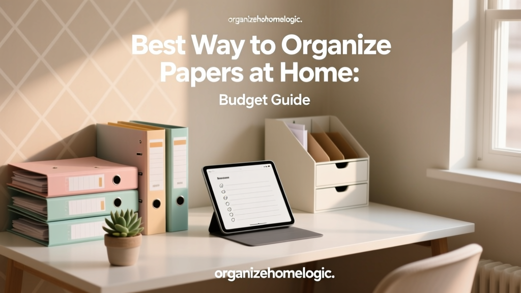 Best Way to Organize Papers at Home: Budget Guide
