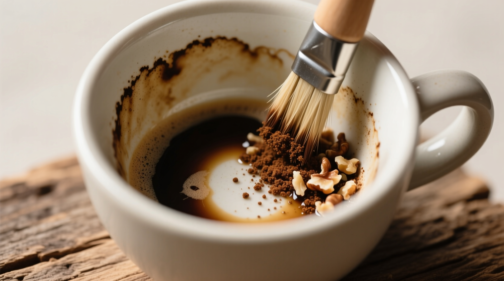eco friendly cleaning tips walnut shells for coffee rings