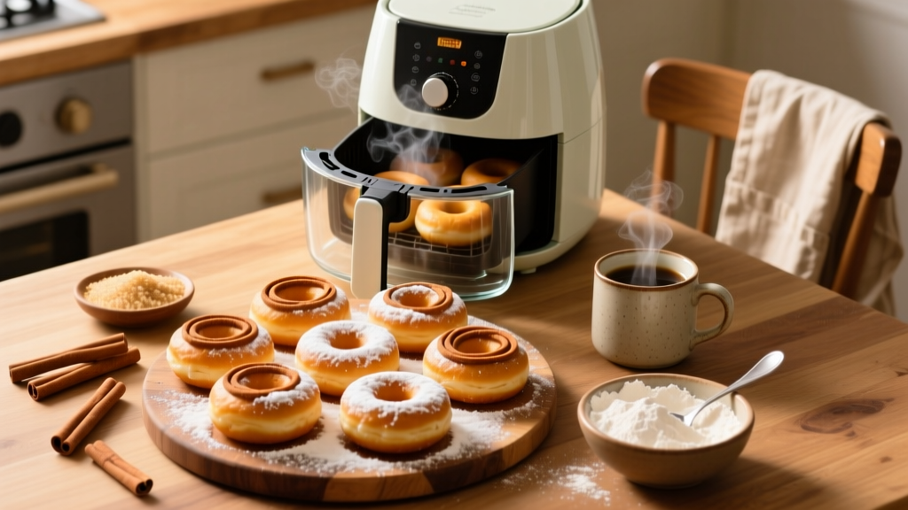Air Fryer Cinnamon Donuts: Crispy, Light & Oil-Free