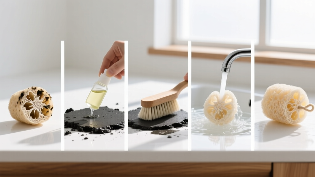 Tested: How to Get Asphalt Out of Loofah in 5 Steps