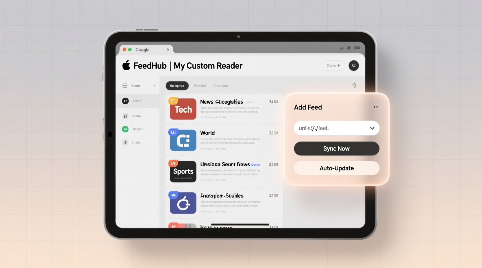 make your own feed reader with google spreadsheets