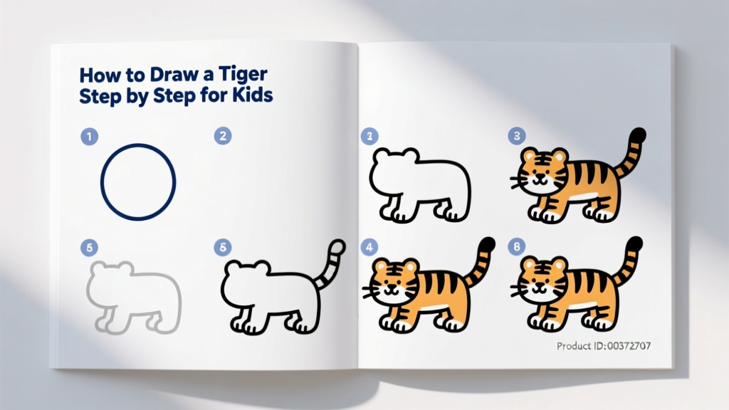 How To Draw A Tiger Step By Step For Kids: A Safe, Engaging, and Developmentally Appropriate Art Activity