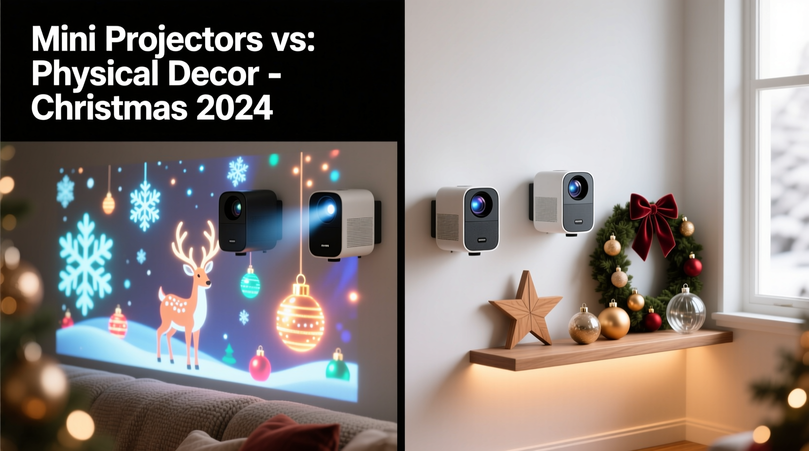 mini projectors for christmas walls are they better than physical decor