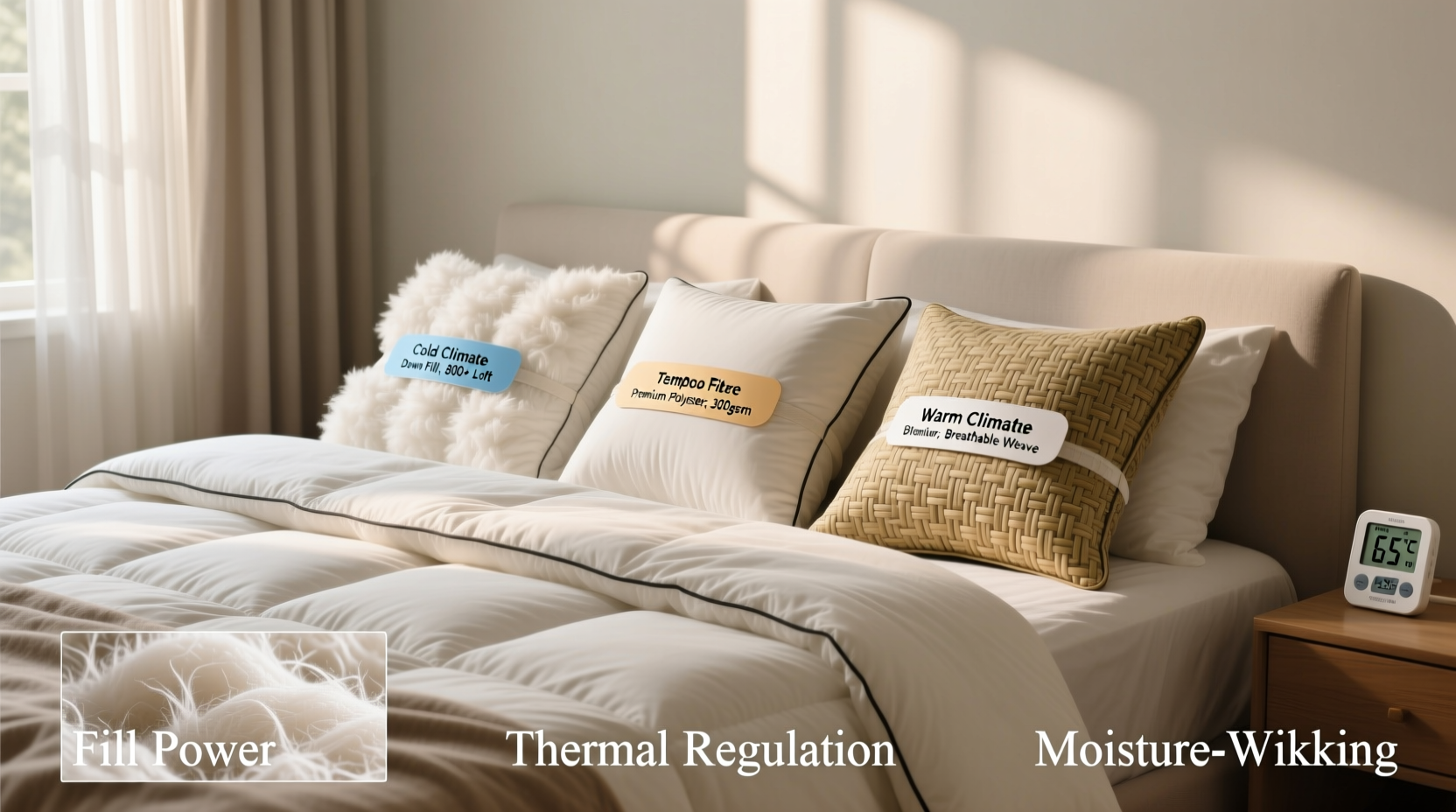 how to choose the right duvet insert for your comforter based on climate