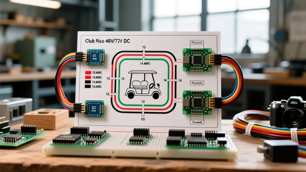 Electric Club Car Wiring Diagram: Wire Gauge & Color Guide