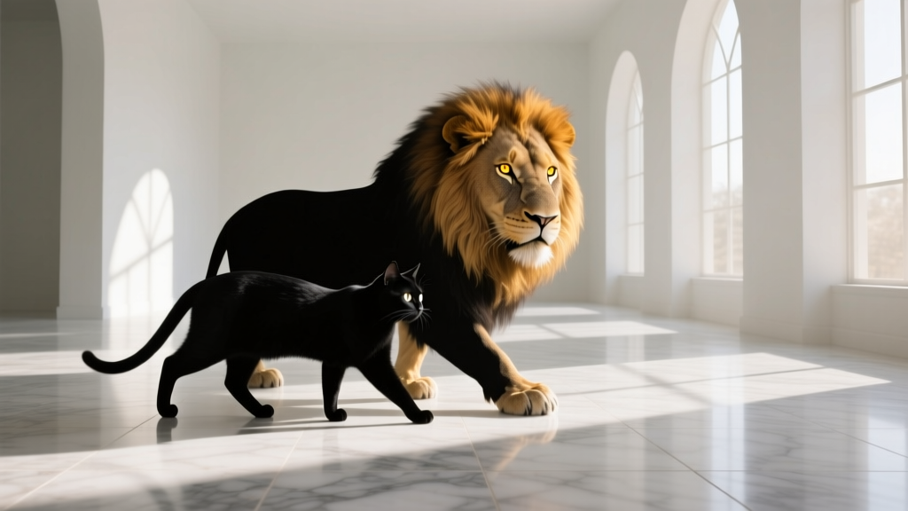 Cat and Lion: Combined Dream Symbolism