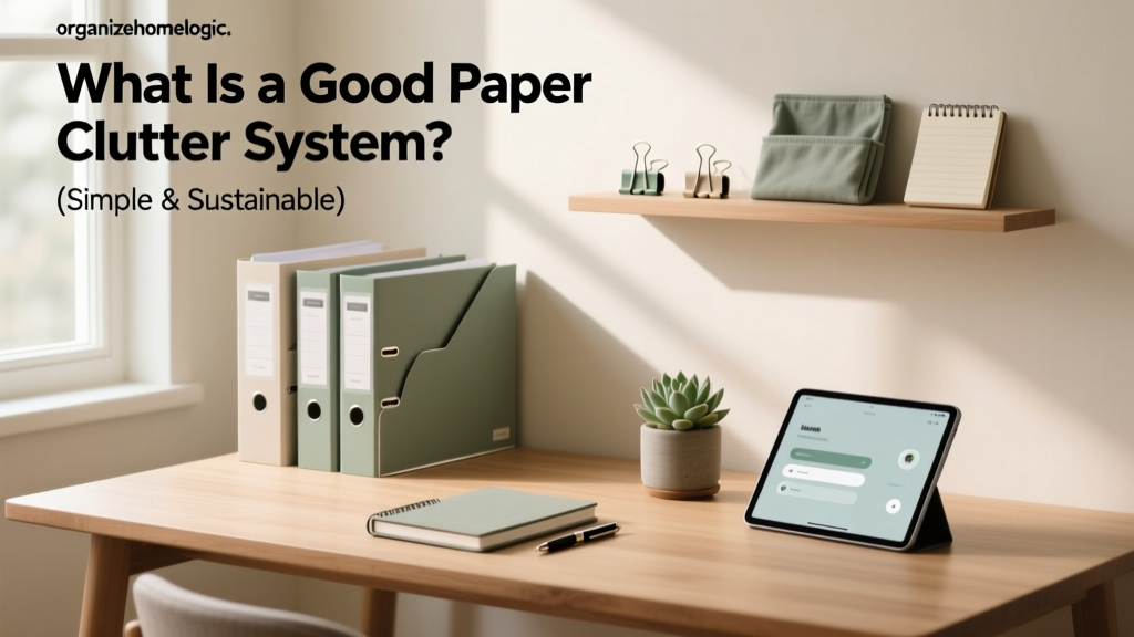 What Is a Good Paper Clutter System? (Simple & Sustainable)