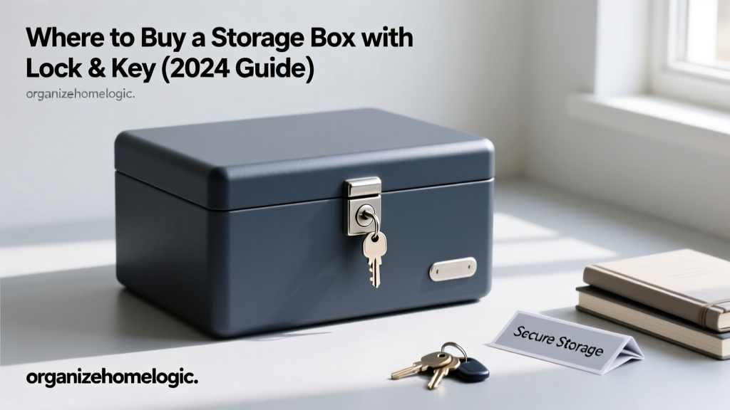 Where to Buy a Storage Box with Lock & Key (2024 Guide)