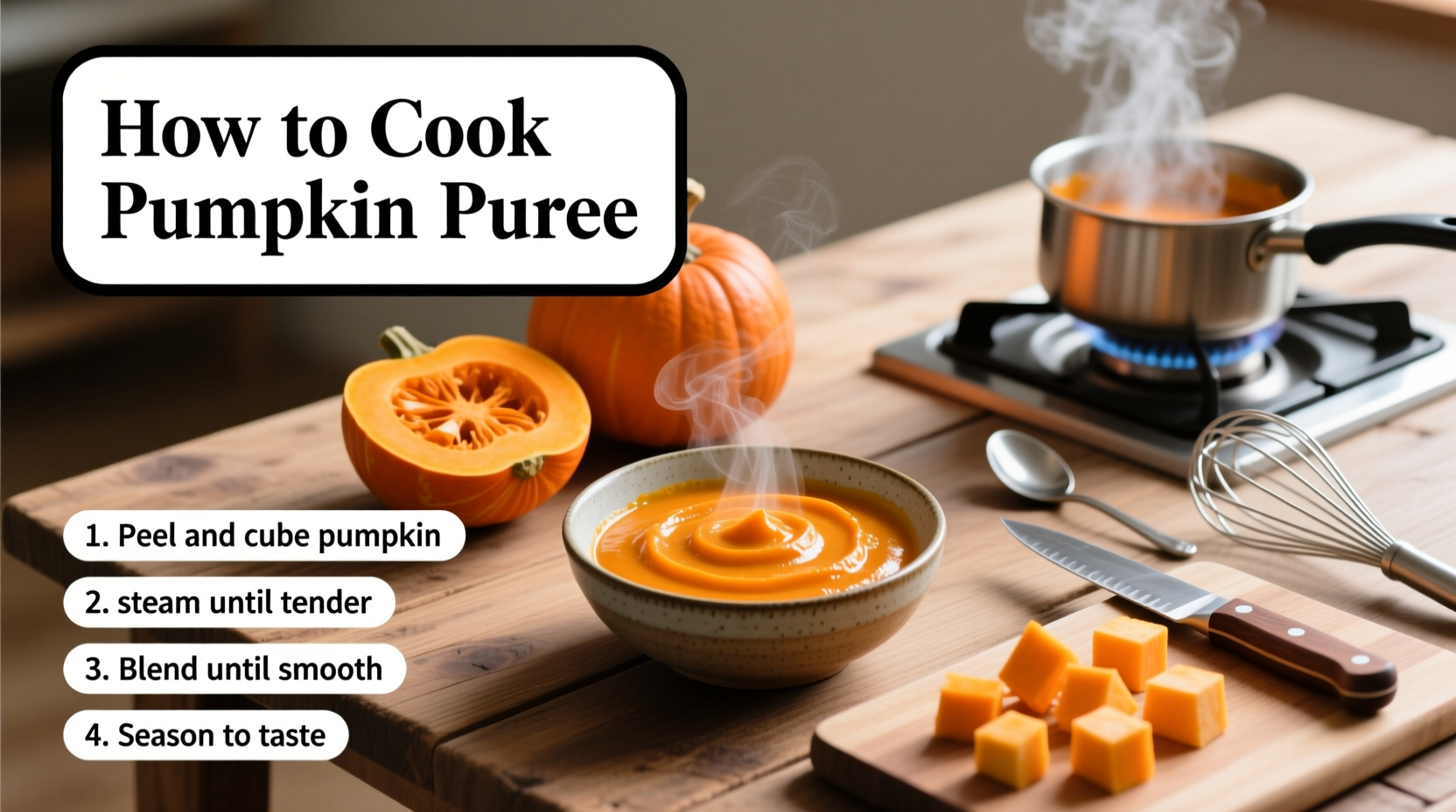 how to cook pumpkin puree