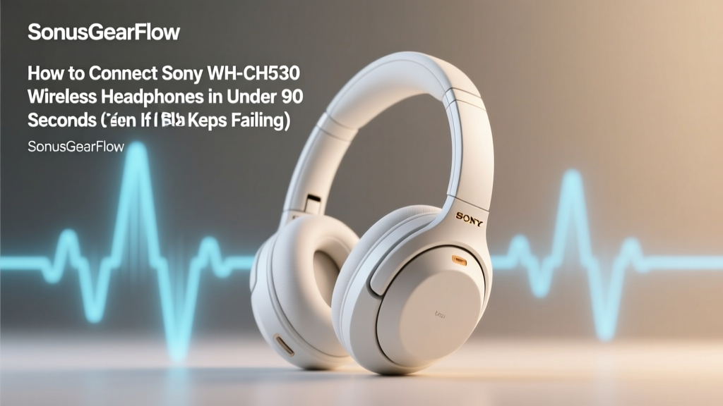 Sony WH-CH510 Pairing Fixes (2026)