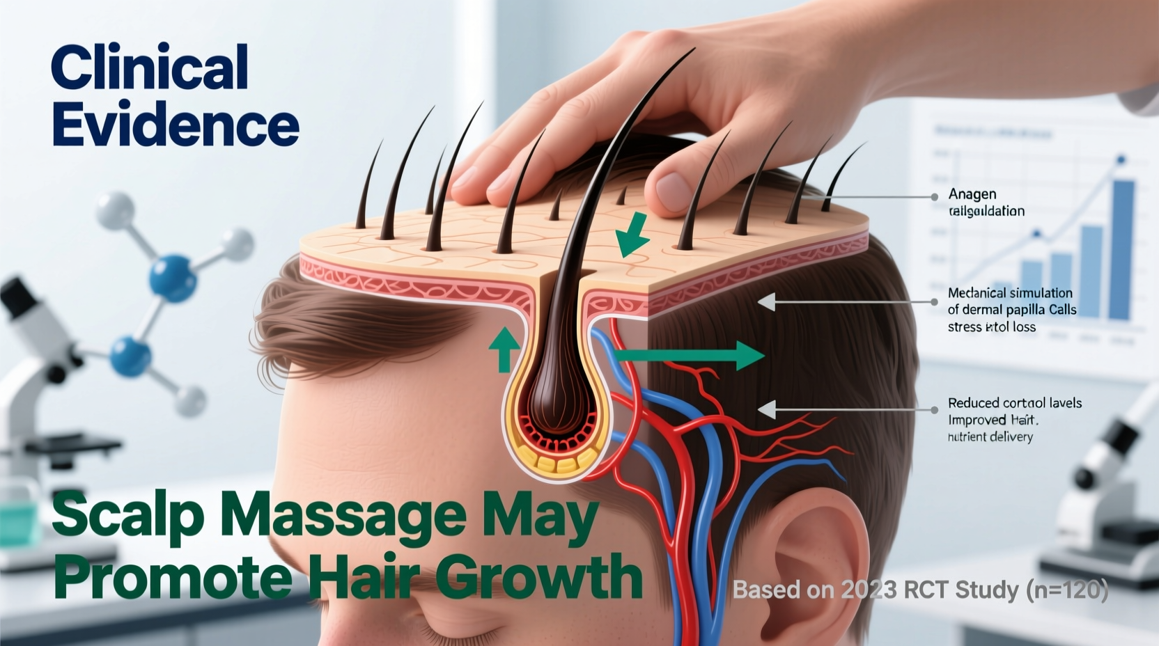 does scalp massaging really stimulate hair growth evidence based