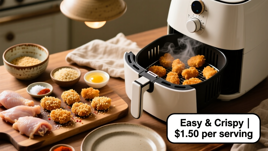 Crispy Air Fryer Chicken Thigh Nuggets (Budget)