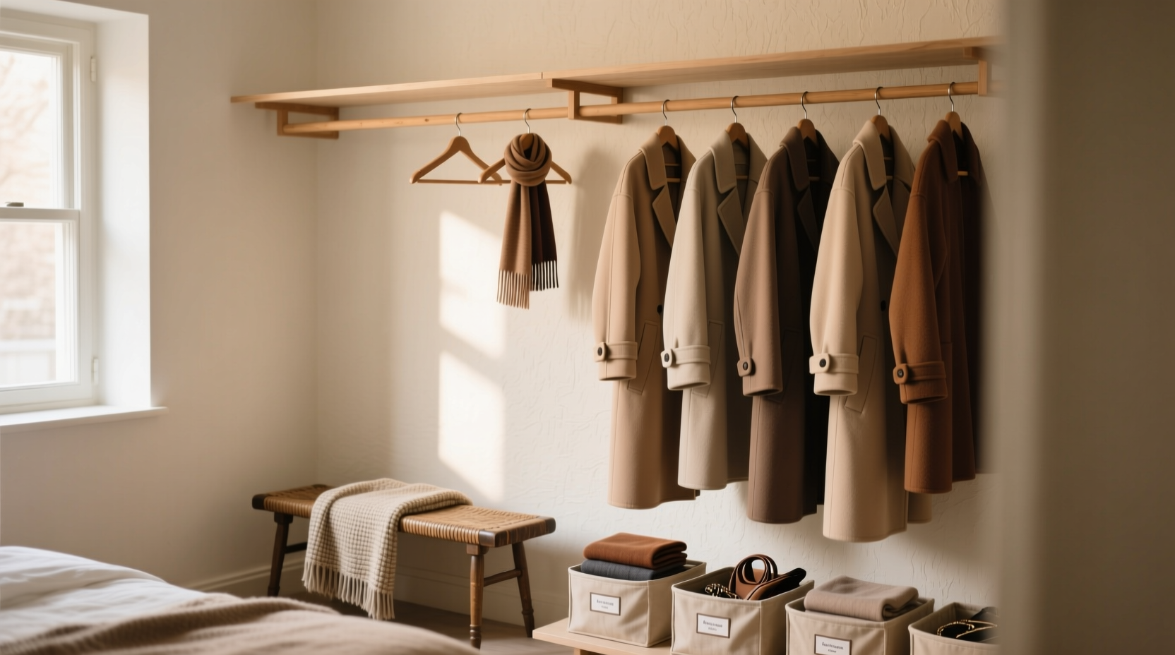 how to organize your coat closet