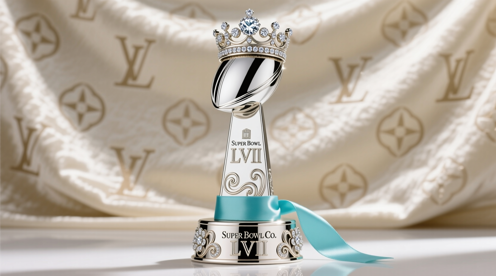 tiffany co debuts this years vince lombardi trophy for super bowl lvi marking the trophys 55th year in production at tiffanys legendary hollowware workshop