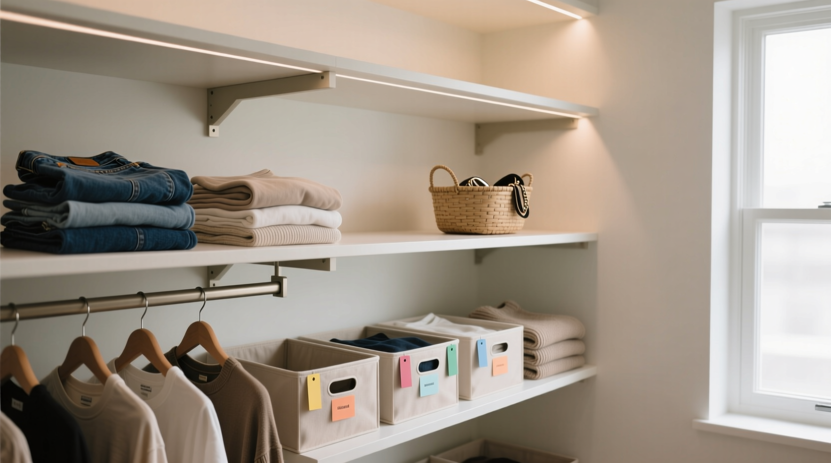 closet organization tips soundbar or shelf