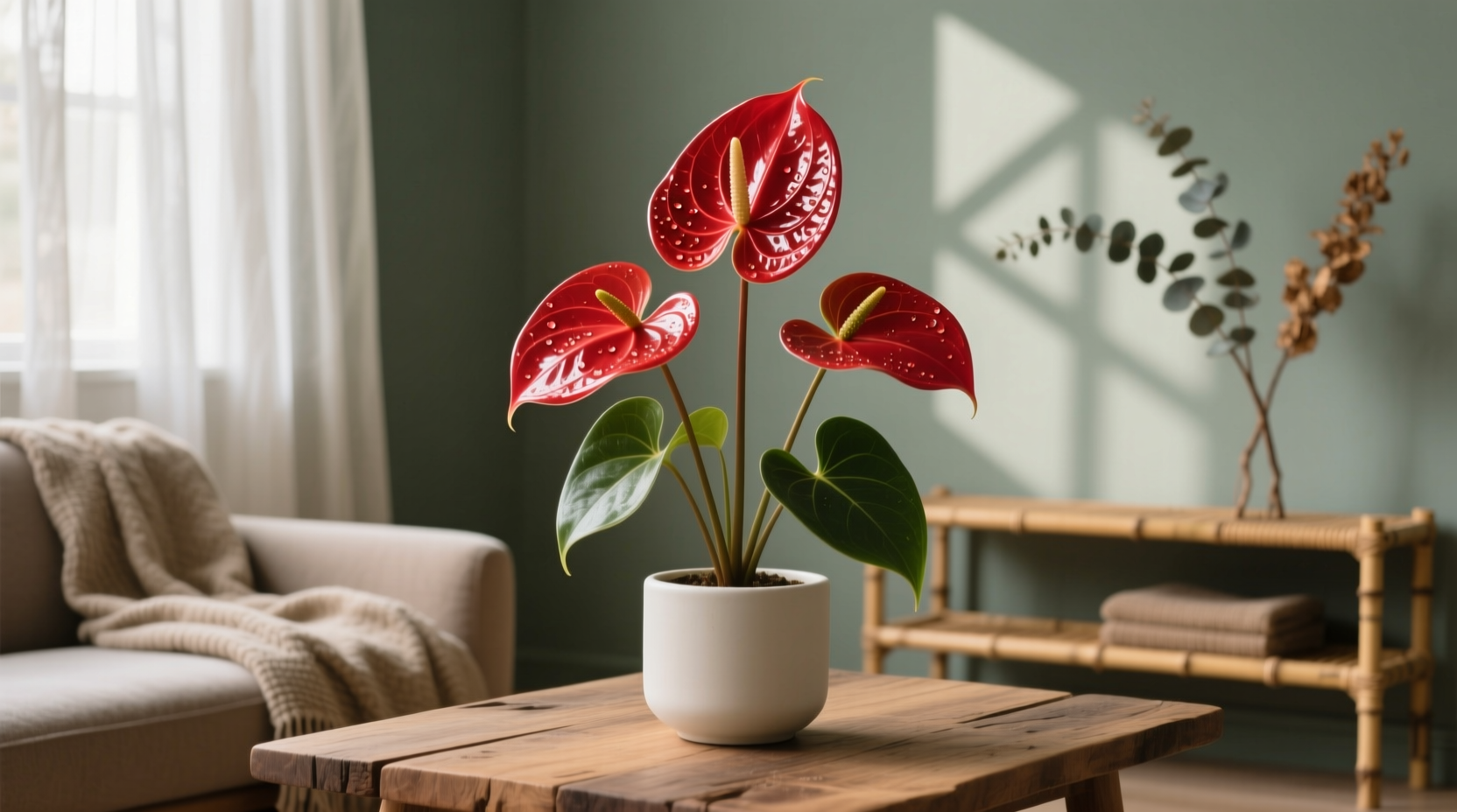indoor anthurium plant