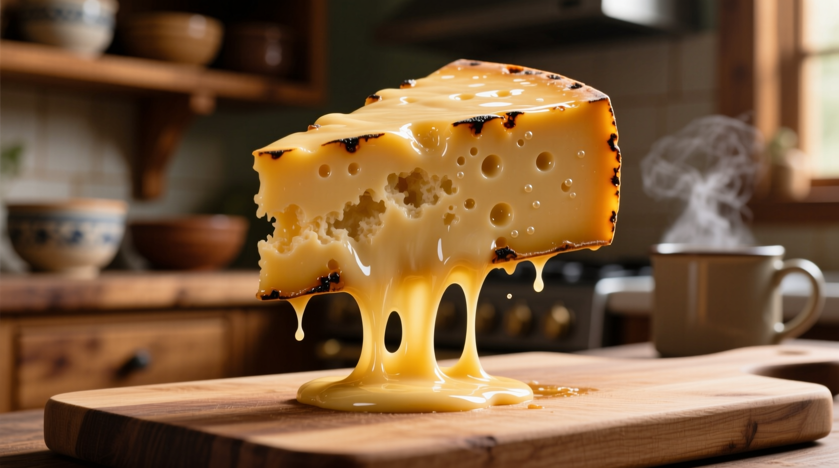 make gooey melty slices out of any cheese with melting