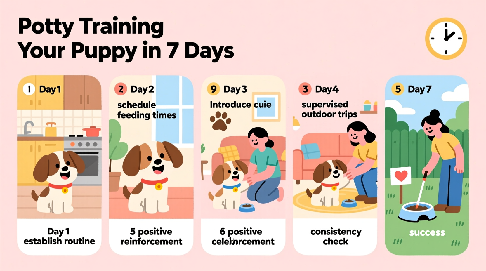 how to potty train a puppy in 7 days using consistent routines