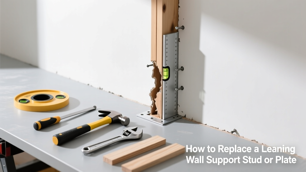How to Replace a Leaning Wall’s Support Stud or Plate