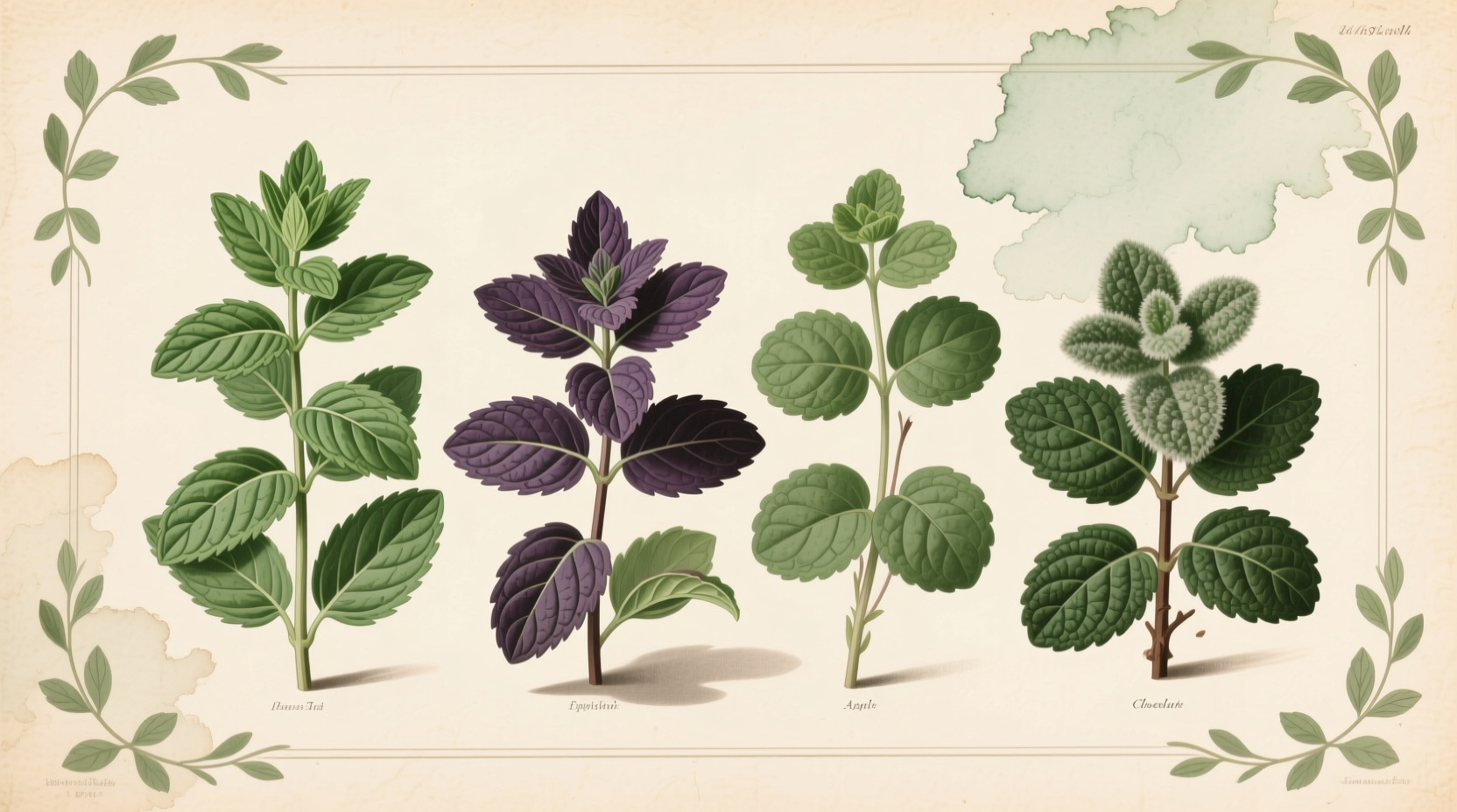 types of mint