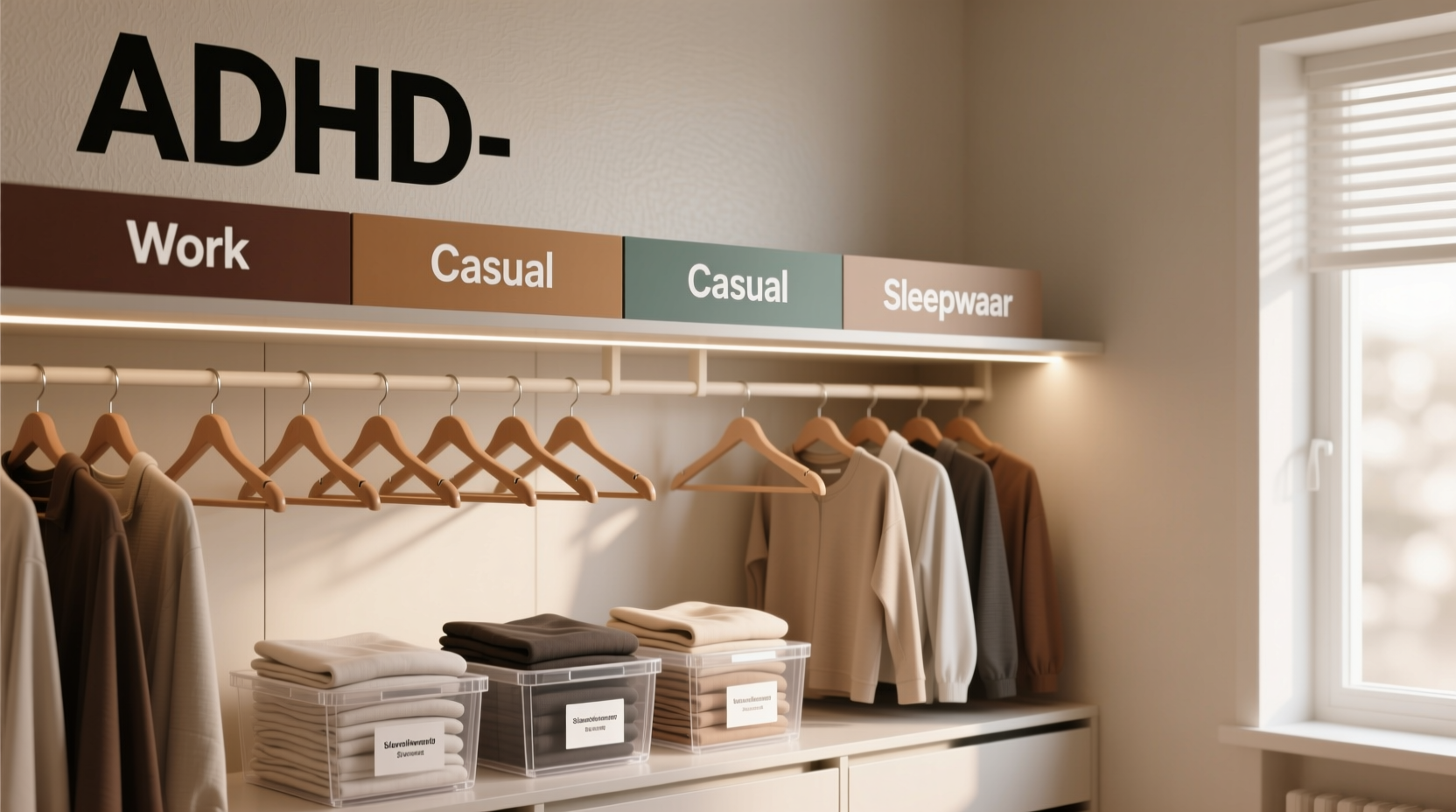 closet organization for adhd brains