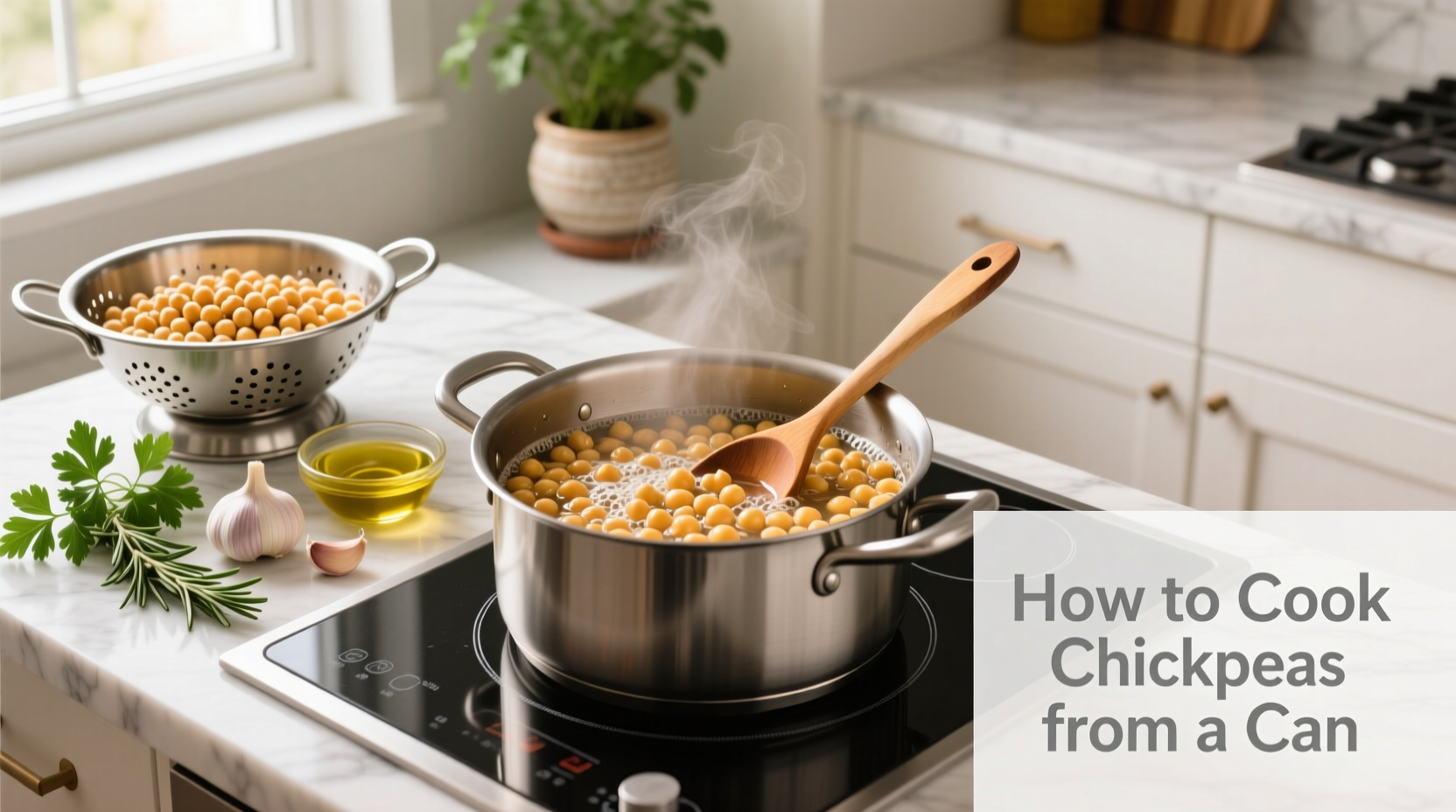 how do you cook chickpeas from a can