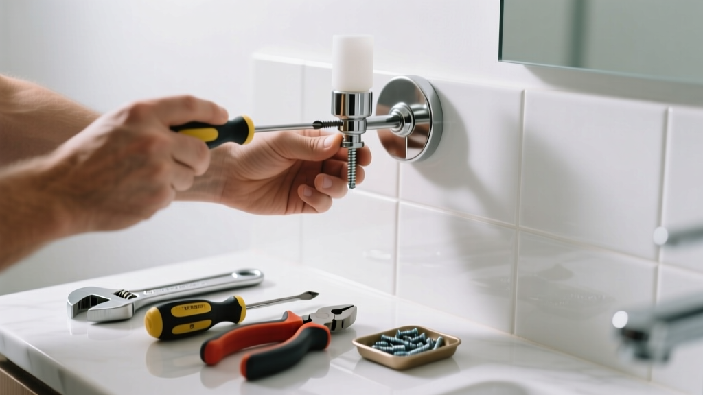 Fix a Loose Wall Sconce in the Bathroom