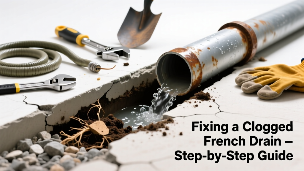 Fixing a Clogged French Drain Making Gurgling Noises