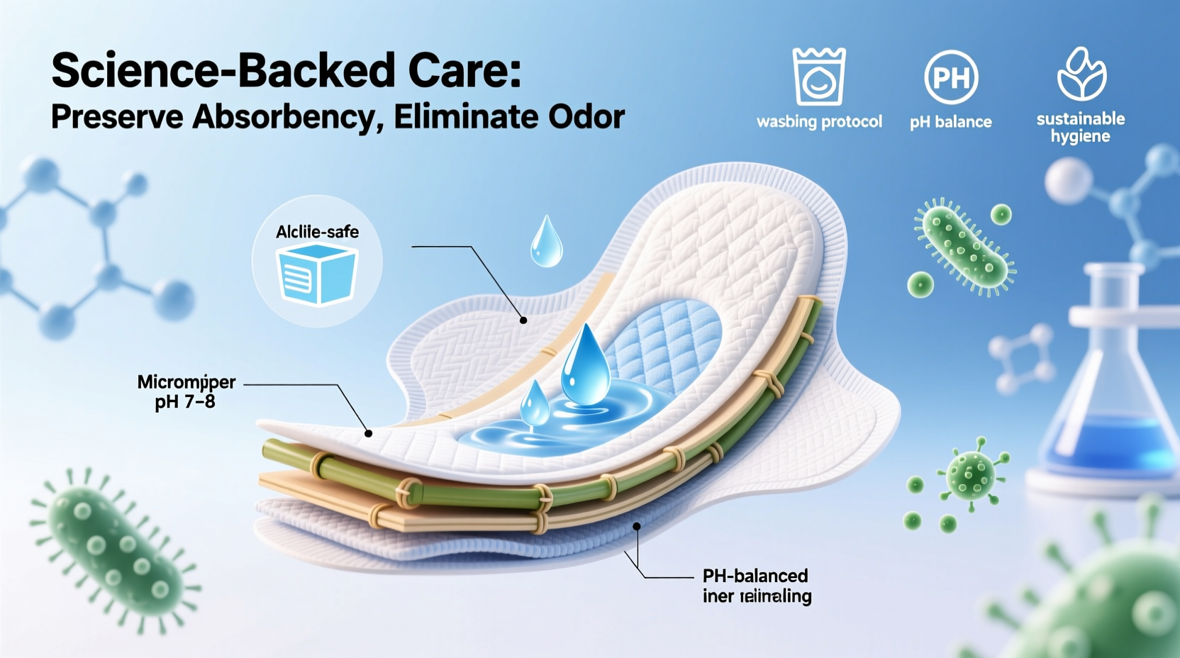how to wash reusable menstrual pads properly