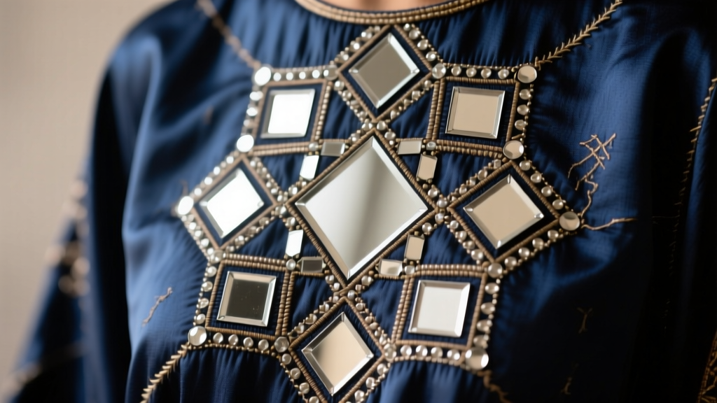 Afghan Balochi Mirror Work Geometry And Tribal Identity Codes