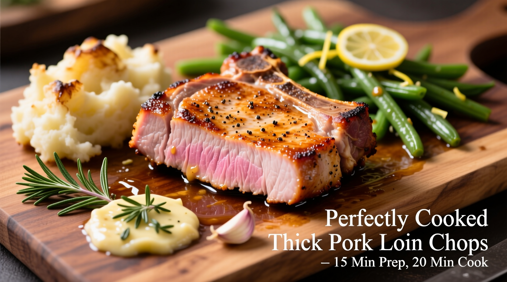 how to cook thick pork loin chops