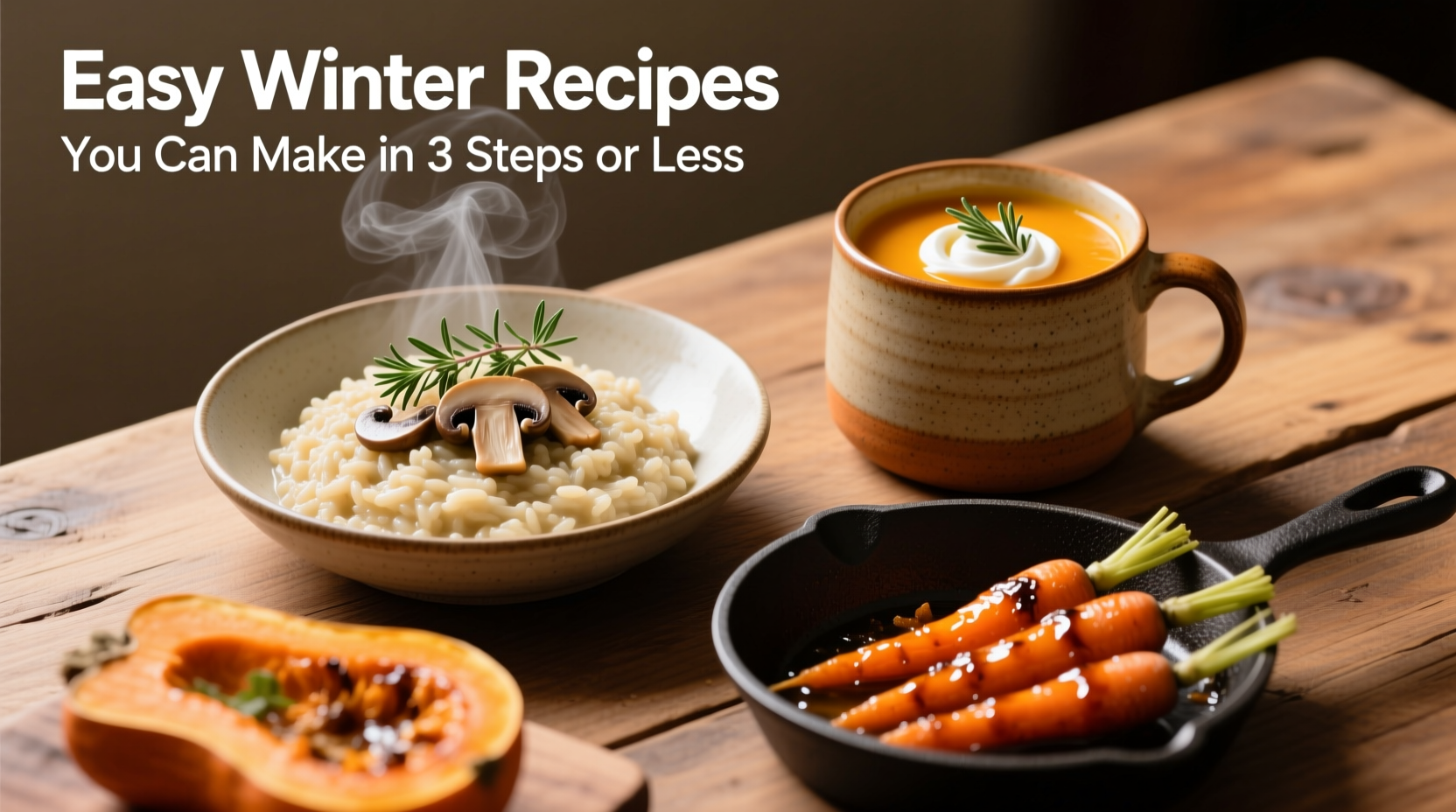 easy winter recipes you can make in 3 steps or less